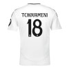 Camiseta de fútbol Real Madrid Tchouameni 18 Primera Equipación 2024-25 - Hombre